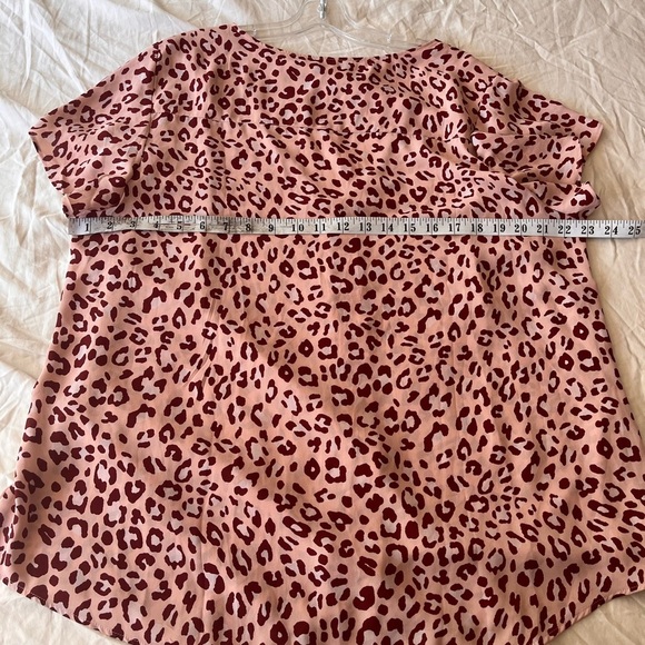 In Every Story Pink Animal Print Blouse 1X - Picture 9 of 10
